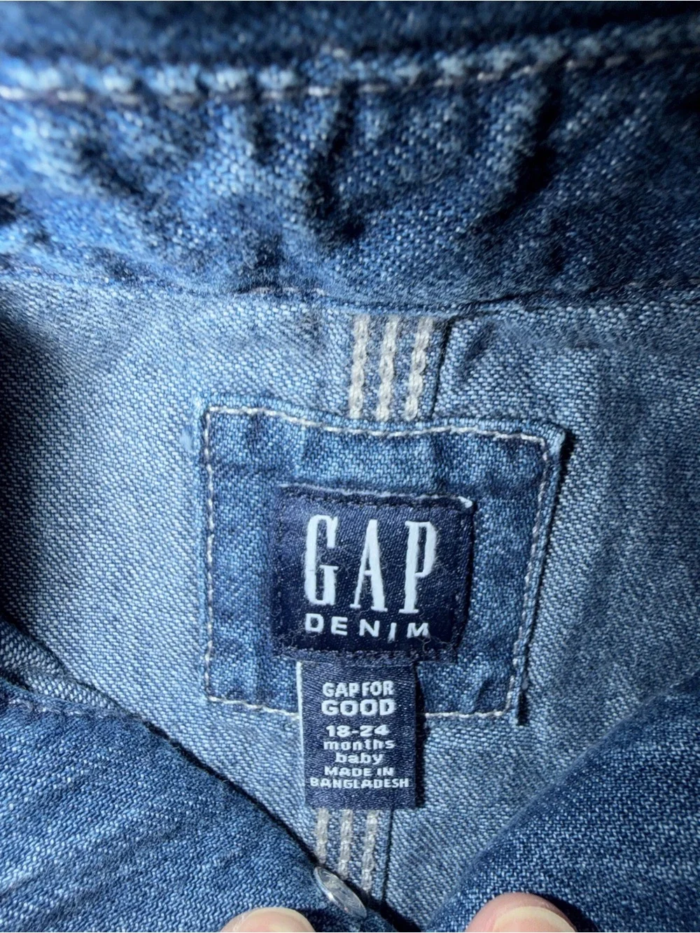 NWT Kids Gap Jean Jacket 18-24 months